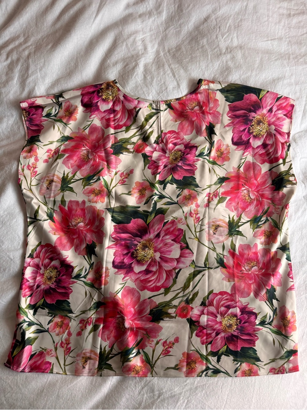 Express Satin Floral Blouse XXL Plus Size - Picture 3 of 5